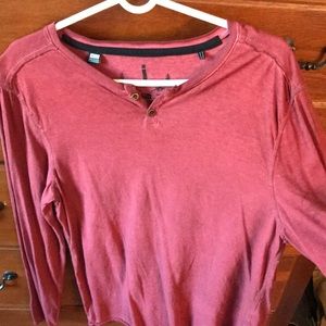 Men’s long sleeve 2-button collar shirt